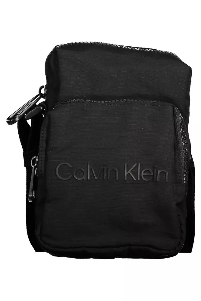 Festive Holiday Gift Bags Calvin Klein Black Nylon Men Shoulder Bag