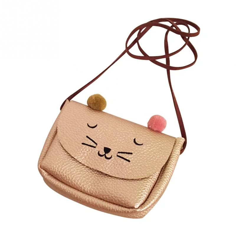 Black Friday And Cyber Monday Bag Deals Cartoon cat mini shoulder messenger bag animal printing handbag PU leather small pouch bolsa feminina for women child kids girls