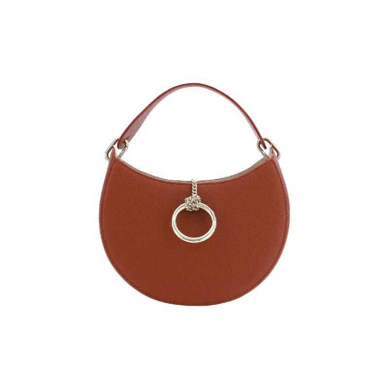 Elegant And On-Sale Evening Bags Chloé Sepia Brown Small Arlène Leather Shoulder Bag