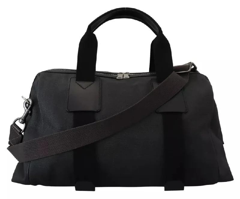 Bags For Personalized Gifts Dolce & Gabbana Black Gray Holdall Tote Men Hand Shoulder Bag