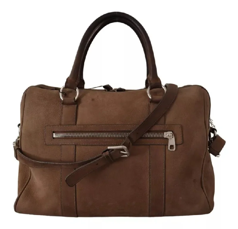 Sporty Bags For Active And Athletic Lifestyles Dolce & Gabbana Brown Leather Shoulder Strap Travel Messenger Gym Men Bag