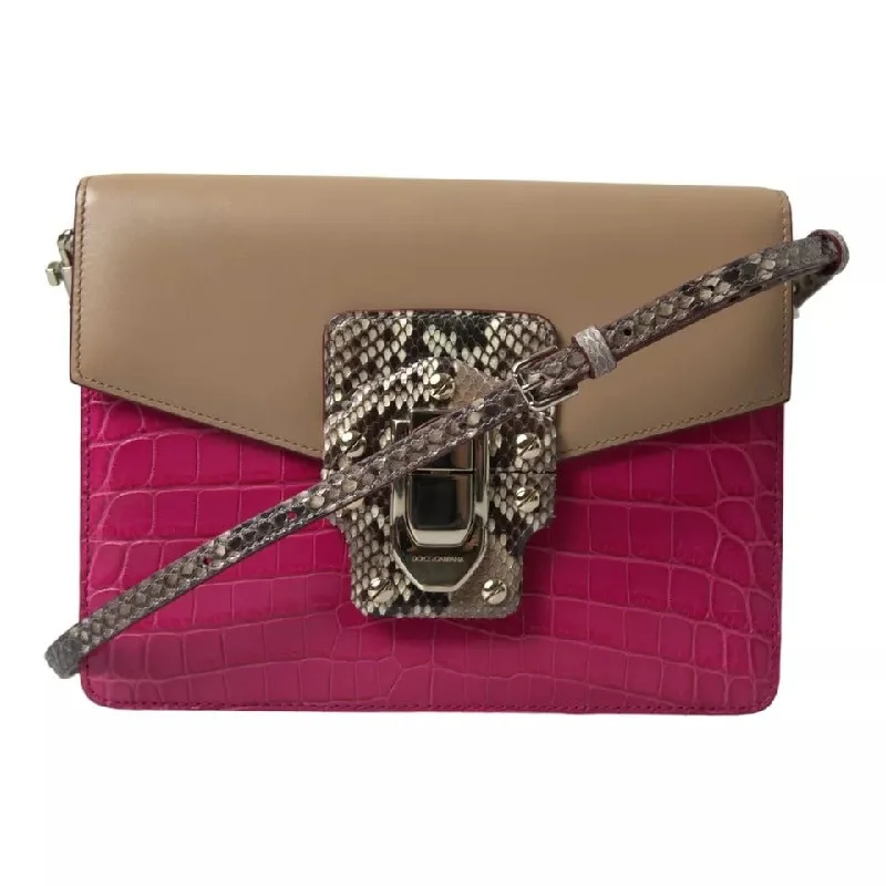 Inspired Bags For Affordable Luxury Dolce & Gabbana Multicolor Leather LUCIA Shoulder Bag