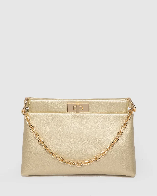 Eco-Friendly Bags With Discounts Gold Lorelie Chain Shoulder Bag