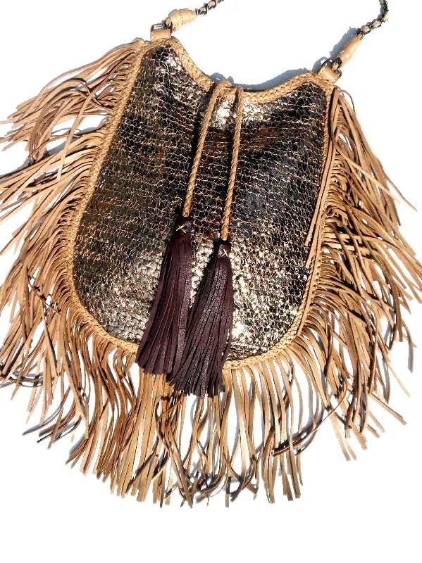 Seasonal Clearance Bags For Summer Hand Woven Leather Shoulder Cross Body Bag with Contrast Tassel