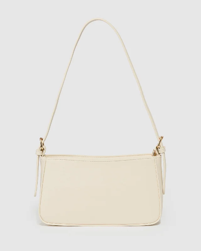 Bags With Limited-Time Deals Ivory Frankie Buckle Strap Shoulder Bag