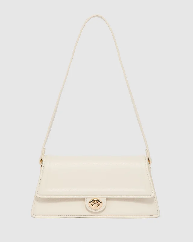 High-Quality Bags Ivory Jenny Buckle Shoulder Bag