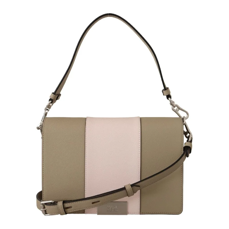 Clearance-Priced Bags Karl Lagerfeld Chic Sage Shoulder Bag with Dual Straps