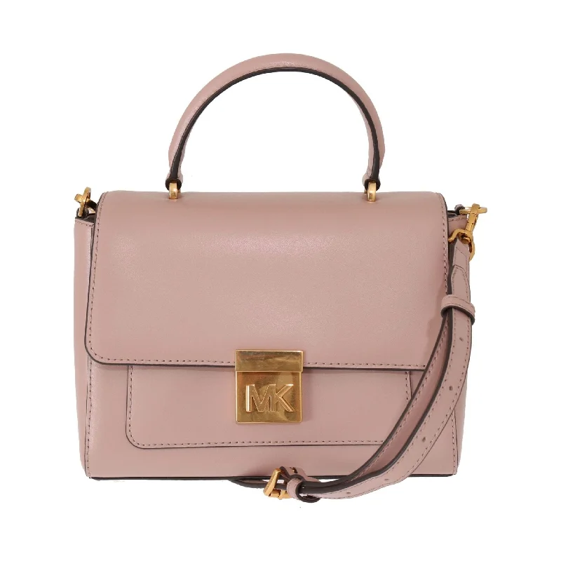 Trendy Bags For Sales Michael Kors Elegant Pink Leather Mindy Shoulder Bag