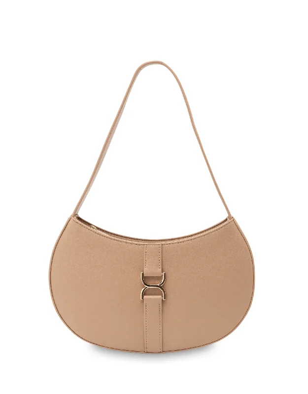 Glamorous Bags For Evening Events And Parties Mocha Paloma Shoulder Bag - Camel