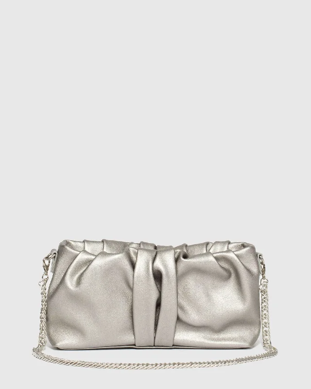 Luxury Bags With Premium Materials And Craftsmanship Silver Lilyana Shoulder Bag