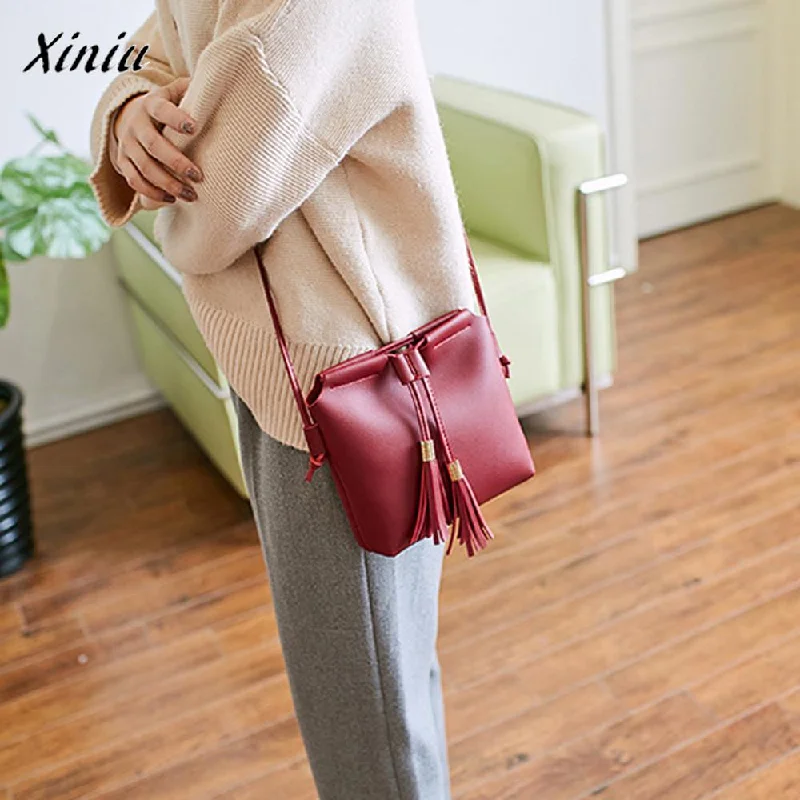 Bags For Urban And Trendy Looks USPS XUNIU Fashion Women Shoulder Coin Bag Preppy Style Messenger Bag Pretty Style Daily Clips Colors Mini Crossbody Chain Bags