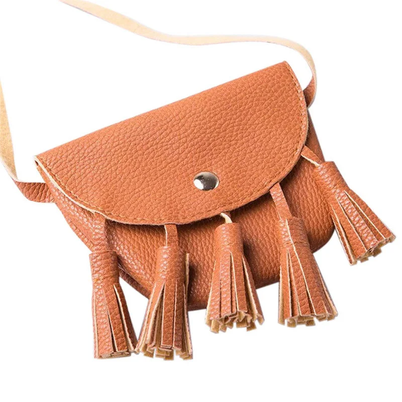 Limited-Time Offer On Trendy Bags Women's Handbags New Lovely Kids Girls  Leather Tassel Small  Shoulder Messenger Bag Purses Women Bag Bags A9