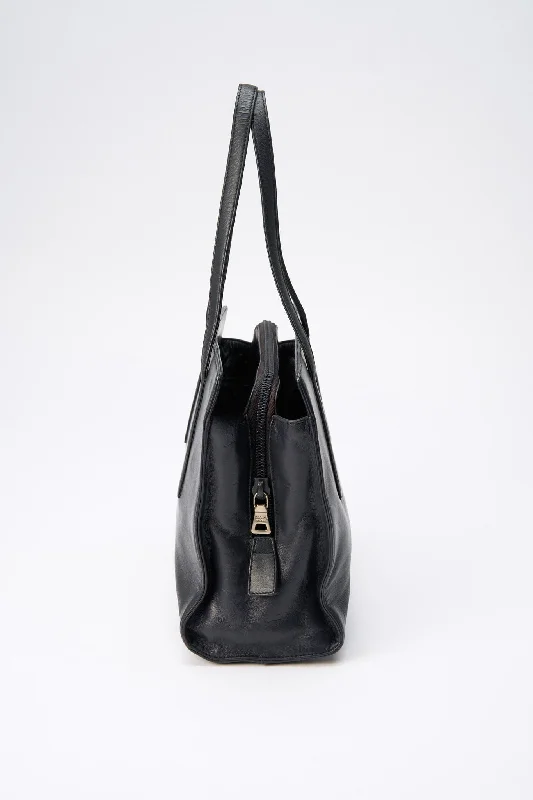 Inspired Bags For Timeless Elegance A vintage 90's Prada Navy Leather Shoulder Bag