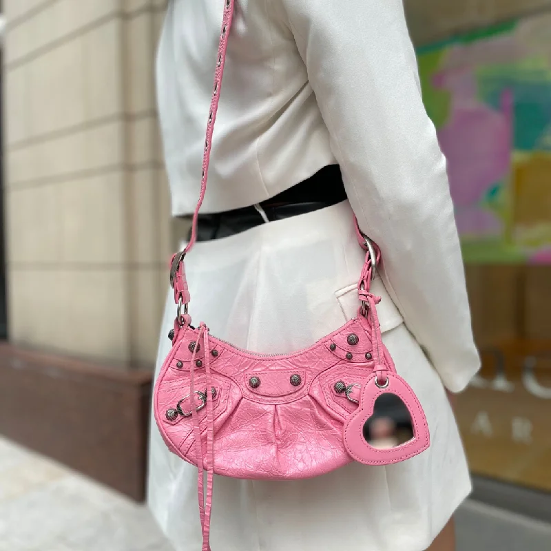 Bags With Discounts Balenciaga Le Cagole XS Shoulder Bag In Pink RRP €1990