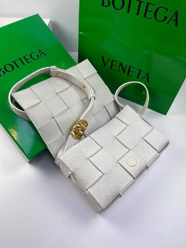 Bags For Personalized Gifts BOTTEGA VENETA Cassette Intrecciato grained leather shoulder bag