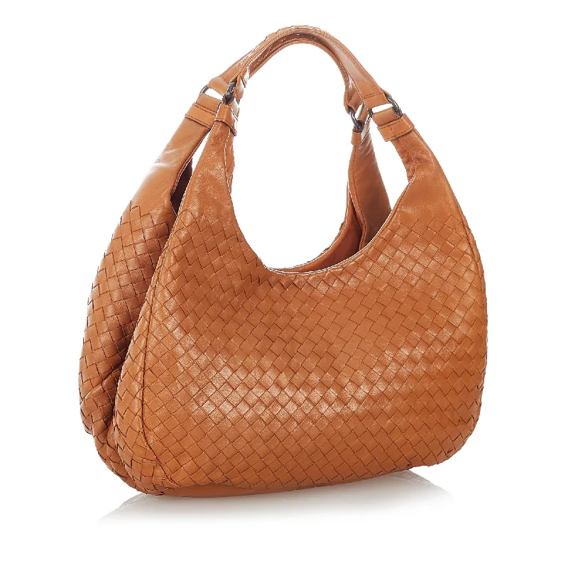 Luxury Bags For Working Professionals Bottega Veneta Intrecciato Campana Shoulder Bag (SHG-26858)