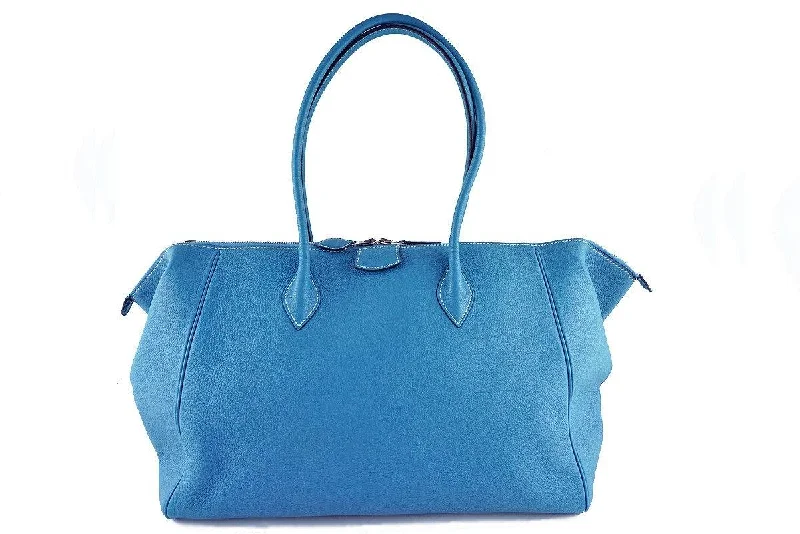 Trendy Bags For Sales Hermes Blue Jean Clemence 37/40cm Paris Bombay Shoulder Tote Bag