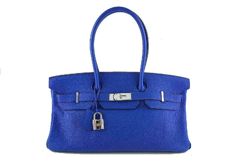 Sporty Bags For Active And Athletic Lifestyles Hermes Shoulder Birkin JPG 2 Bag, Electric Blue 42cm Togo