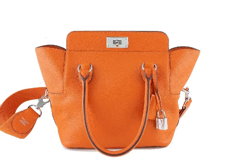 Stylish Yet Affordable Bags Hermes Toolbox, 20cm Orange Swift Shoulder Bag