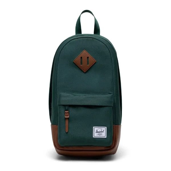 Tote Bag For Everyday Use Herschel Supply Co. Heritage Shoulder Bag - Trekking Green/Tan