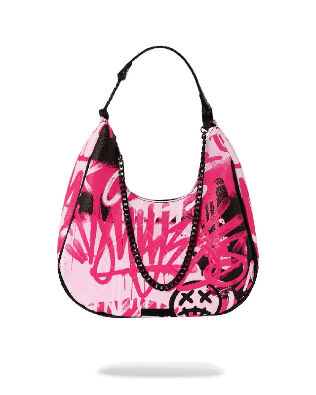 Eco-Friendly And Discounted Bags Sprayground  PINK GRAFF CITY VICE SHOULDER BAG