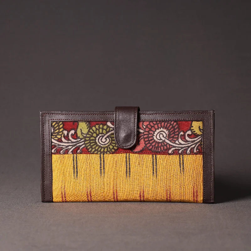 Limited Edition Bags For Collectors Yellow - Handpainted Kalamkari Natural Dyed Cotton Clutch