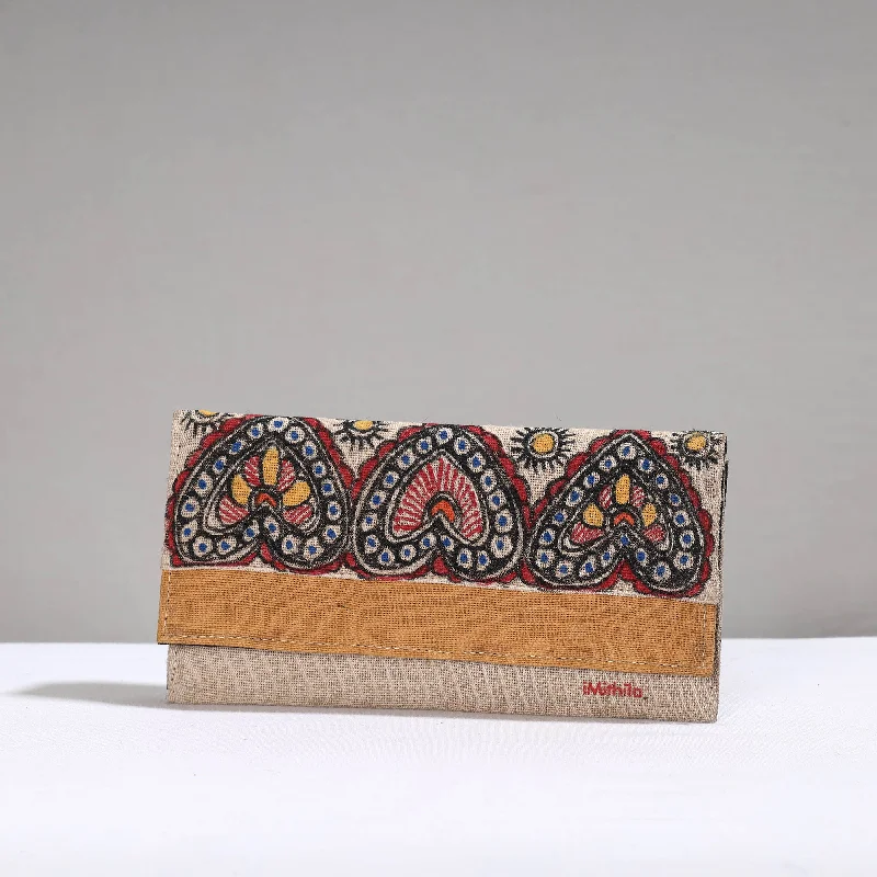 Urban Style Multicolor - Madhubani Handpainted Jute Cotton Clutch