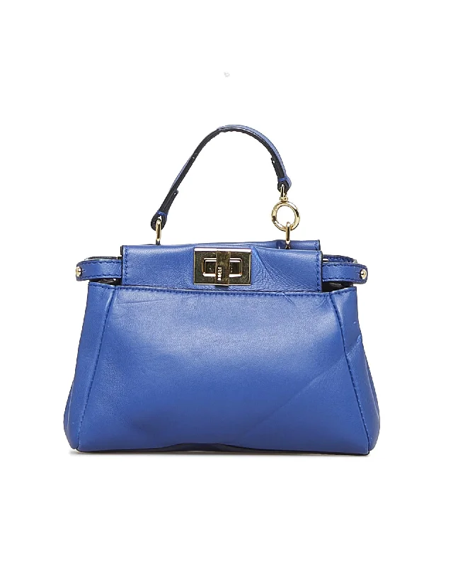 Cyber Monday Discounts On Bags Leather Micro Peekaboo Satchel