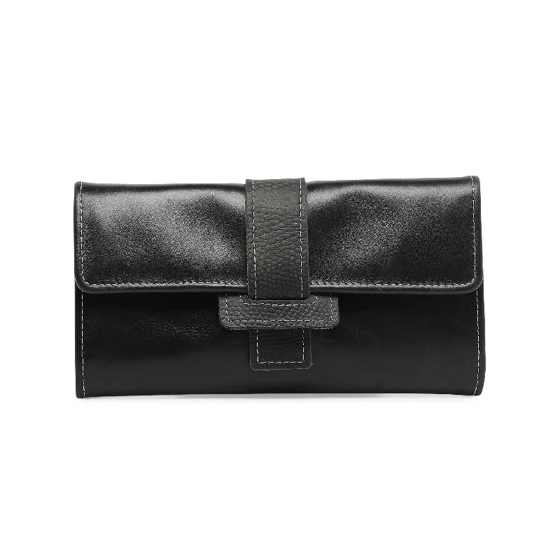 Luxury Bags On Sale Arabica Women's Genuine Leather Clutch - Black