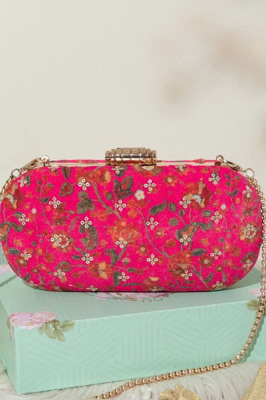 Cozy Handbags With Clearance Prices Eva capsule clutch- Pink