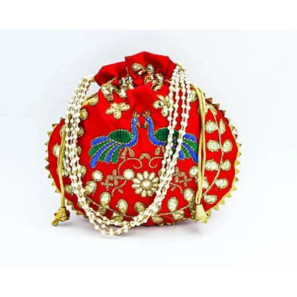 Durable And Cheap Bags Fancy Embroidered Potli Bag For Women