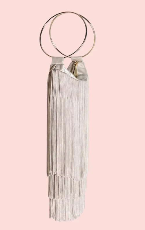 Trendy Festival Bags With Limited-Time Offers Lola Fringe Bag - Champagne