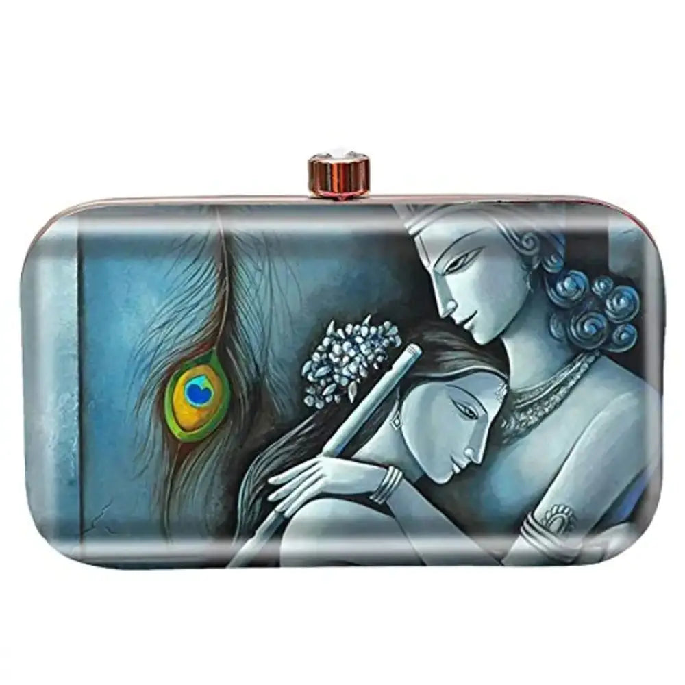 Flash Sale On Premium Bags MaFs Women's Printed Bridal, Casual Sling Box Clutch (Multicolour)