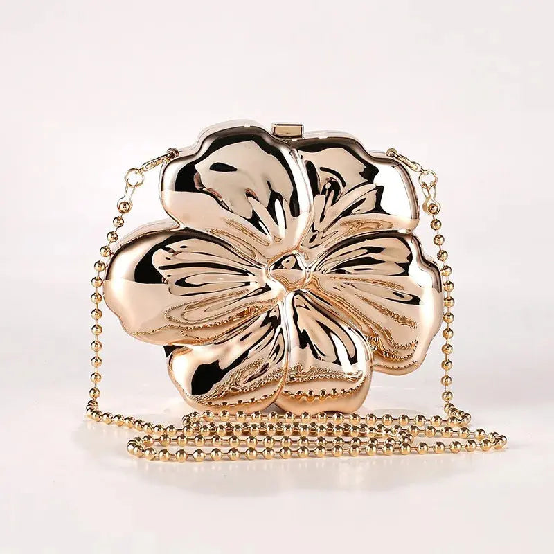 Luxury Bags With Premium Materials And Craftsmanship Metal Acrylic Flower Bag