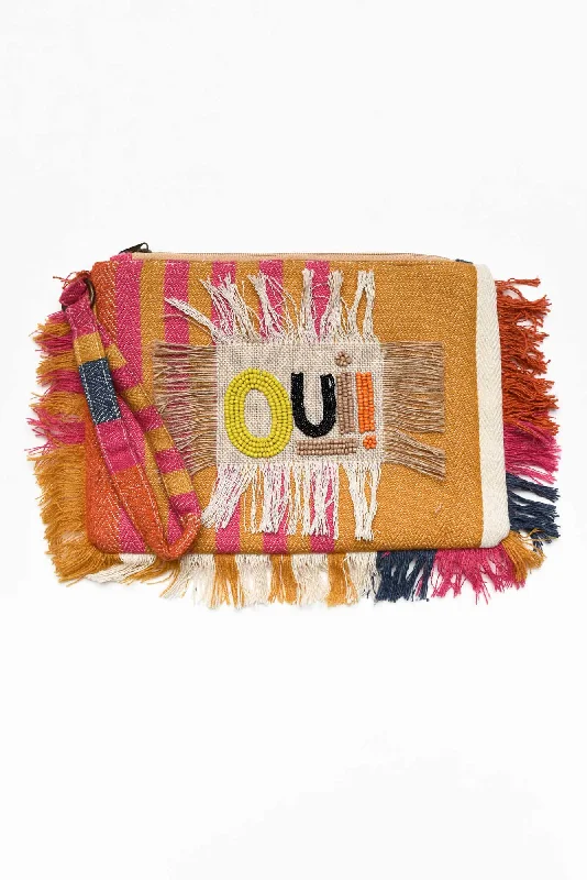 Trendy Bags Ozella Multi Beaded Clutch