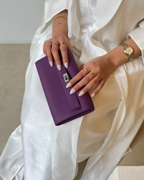 Festive Holiday Gift Bags Purple clutch