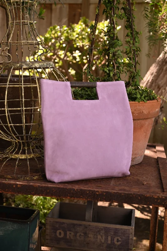 Senior Travelers reid wrapped handle in orchid suede