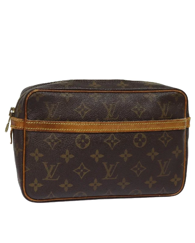 Anti-Theft And Budget-Friendly Bags Monogram Canvas Clutch Bag with Classic Pattern