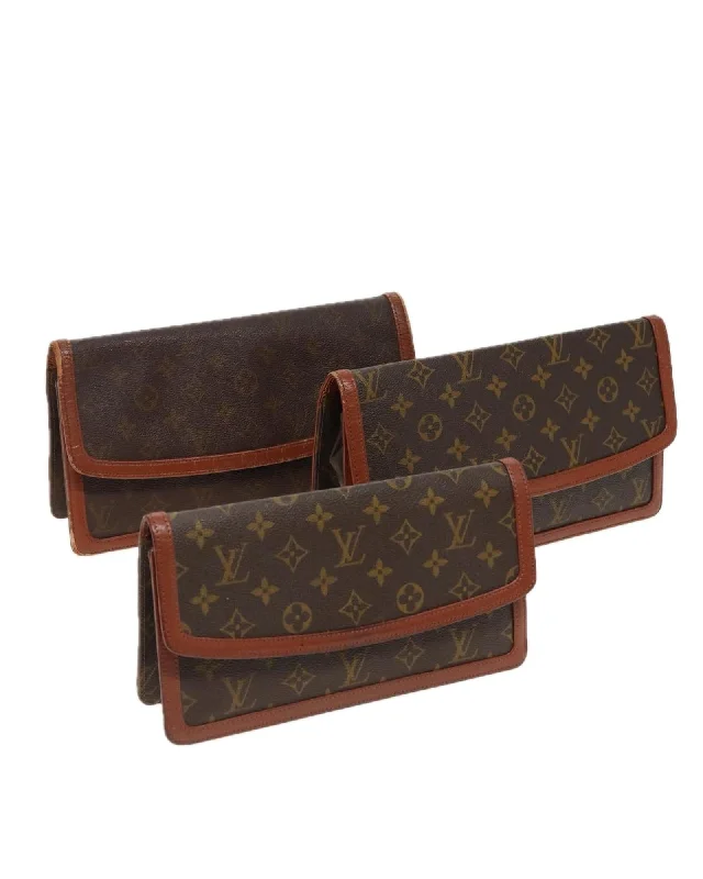 Cyber Monday Discounts On Bags Monogram Canvas Clutch Bag Set