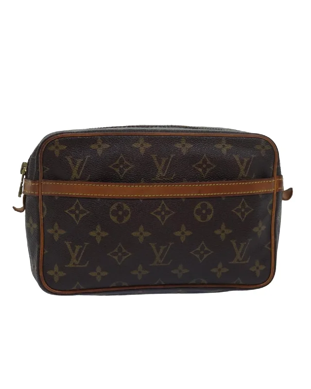 Clearance-Priced Bags Monogram Canvas Clutch Bag