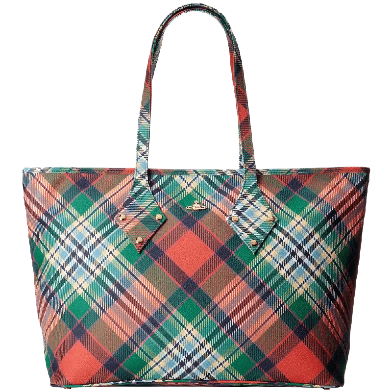 Customizable Bags For Personalized Style Vivienne Westwood Plaid Tote