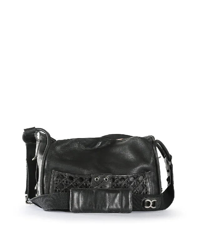 Black Friday And Cyber Monday Bag Deals CHRISTIAN DIOR Black Leather Crossbody Bag