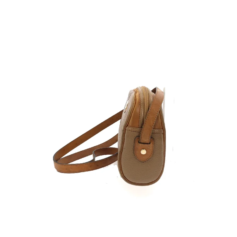 Bags For Sporty And Athletic Styles CHRISTIAN DIOR Crossbody Bag in Brown Leather