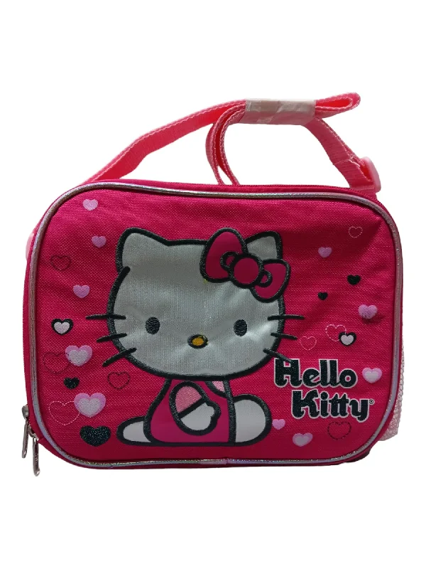 Bags For Personalized Gifts Hello Kitty Lonely Hearts Pink Girls Lunch bag