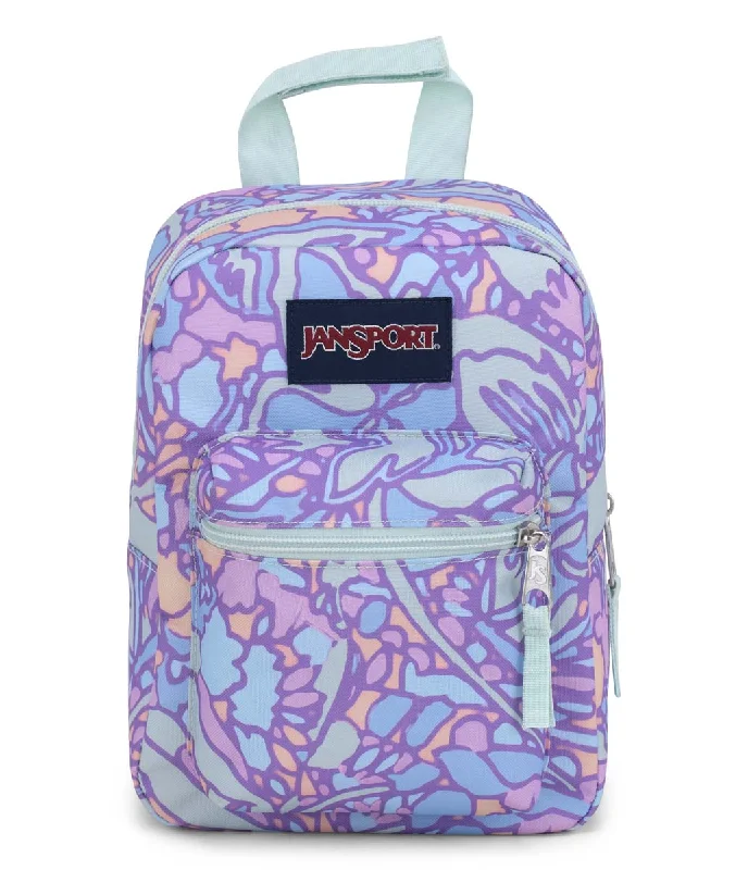 Limited-Time Offers On Trendy And Stylish Bags Jansport Big Break Lunch Bag - Fluid Floral Pastel Lilac