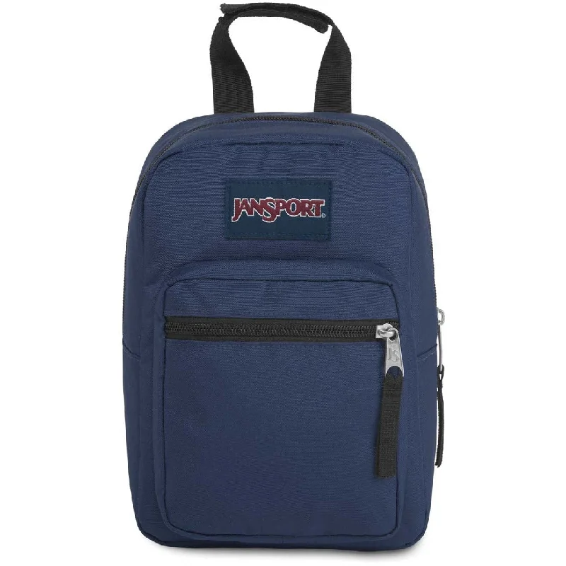 Minimalist Leather Bag For Modern Aesthetics JanSport Big Break Lunch Bag - Navy