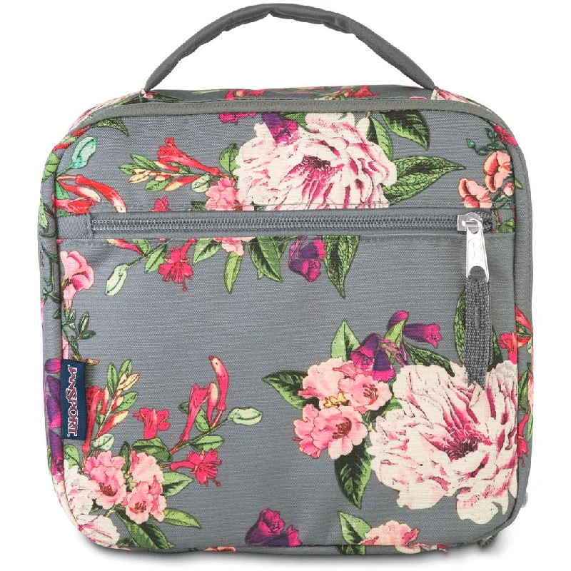 Lightweight Bags With Clearance Prices JanSport Lunch Break - Grey Bouquet Print