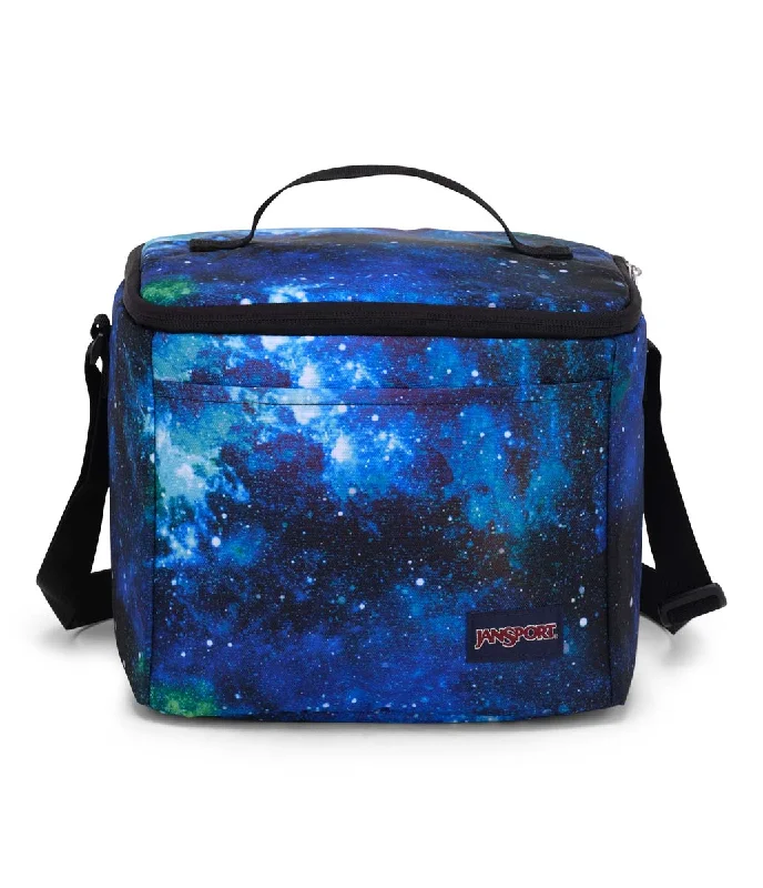 Rustic Bags For Outdoor And Nature-Inspired Looks JanSport Super Snack Lunch Bag - Cyberspace Galaxy