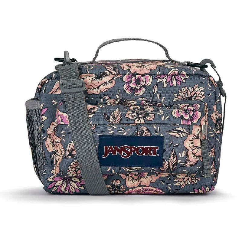 Bag For Modern Fashion JanSport The Carryout Lunch Bag - Boho Floral Graphite Grey