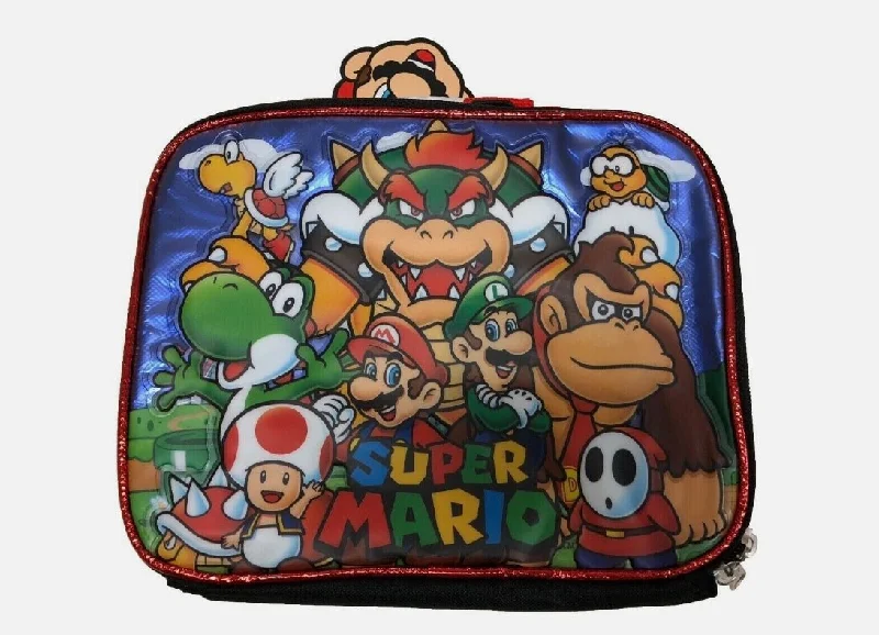 Chic Bags For Office Professionals And Urban Dwellers Super Mario Lunch Bag 8" x 10"